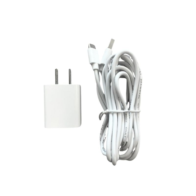 USB Charger with USB-C Cable, 1m/3m/5m