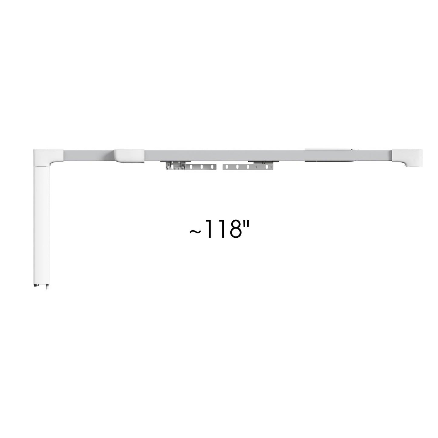 Extendable Curtain Track System, Up To 118"/3m