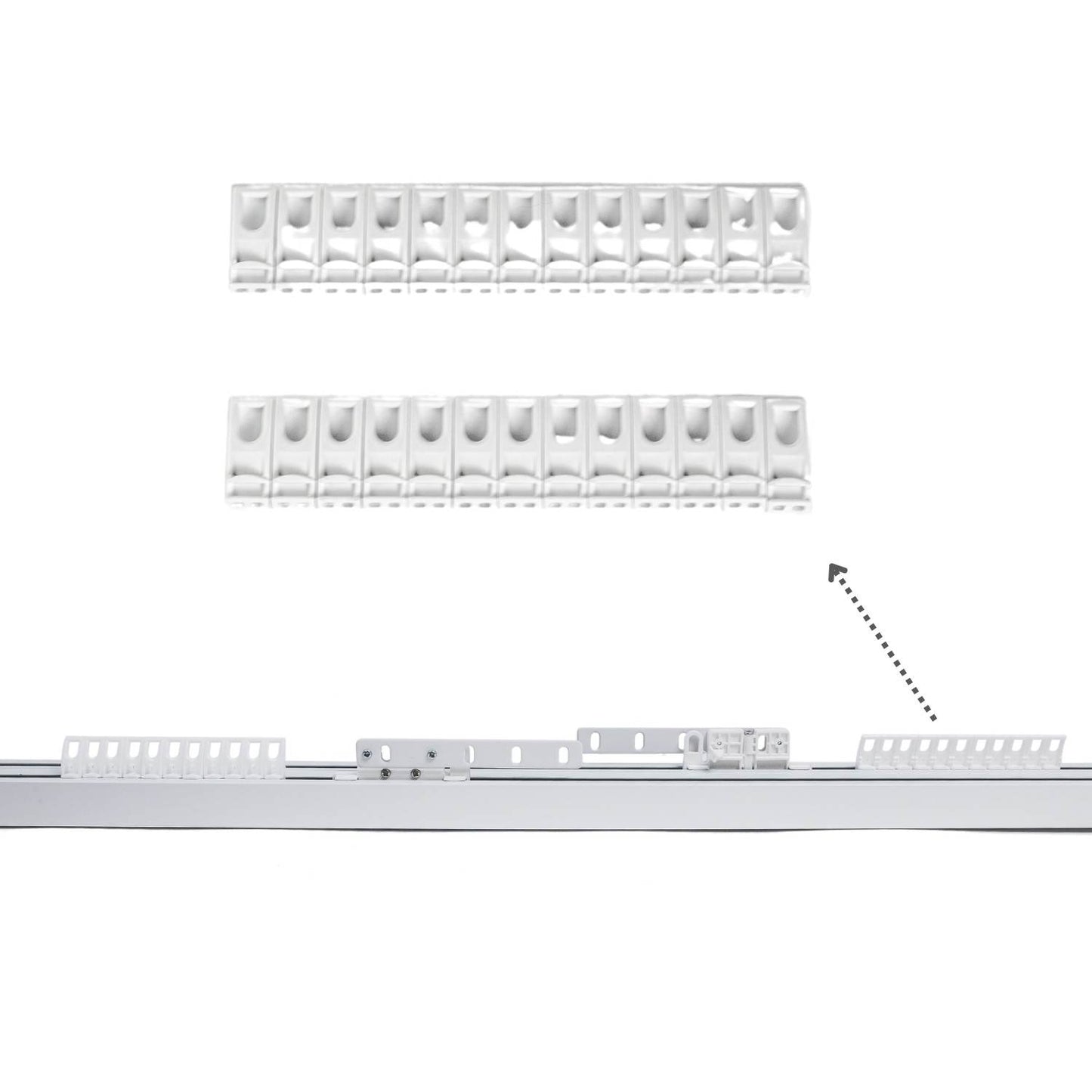 Extendable Curtain Track System, Up To 157.5"/4m